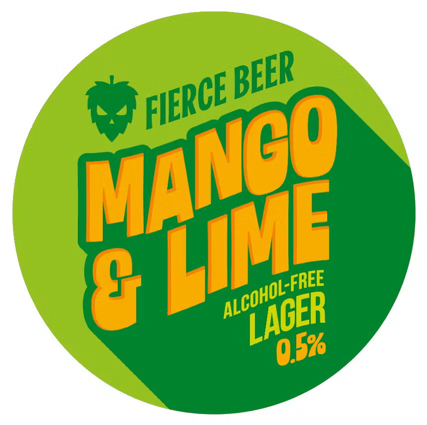 Fierce Mango & Lime 0.5 Alcohol Free Lager 440ml Can