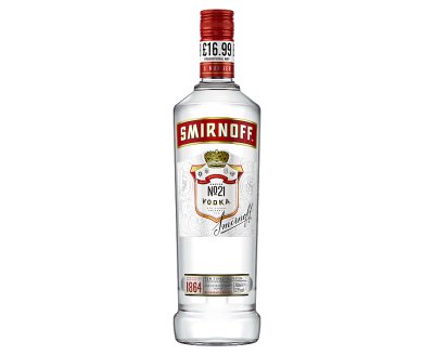 Smirnoff No.21 Red Label Vodka 70cl (Price Marked £16.99)