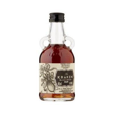5cl Kraken Black Spiced Rum-Miniatures-Fountainhall Wines