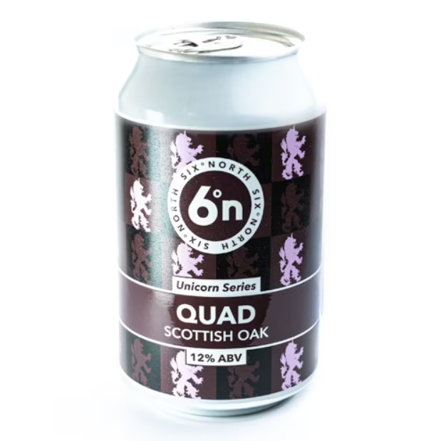 6 Degrees North (6DN) Unicorn Series - Quad Scottish Oak 330ml Can-Scottish Beers-Fountainhall Wines