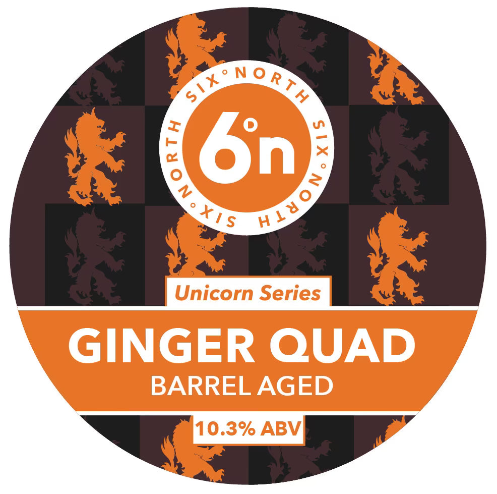 6 Degrees North (6DN) Unicorn Series - Ginger Quad Barrel Aged 330ml Can