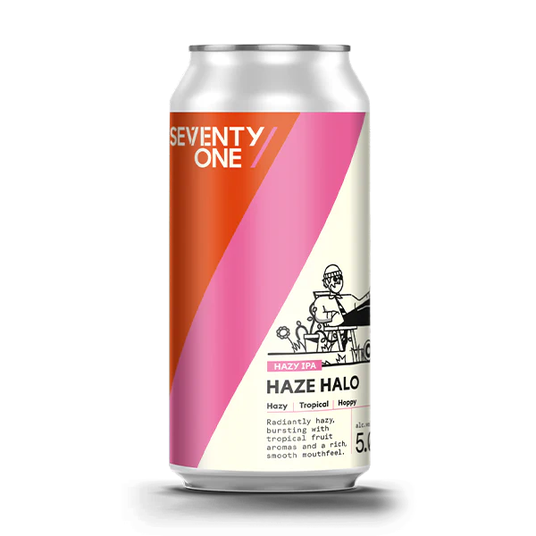 71 Brewing Haze Halo - Hazy IPA 440ml Can-Scottish Beers-Fountainhall Wines