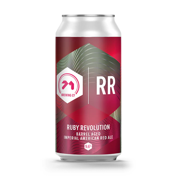 71 Brewing Ruby Revolution - Barrel Aged Imperial American Red Ale 440ml Can-Scottish Beers-Fountainhall Wines