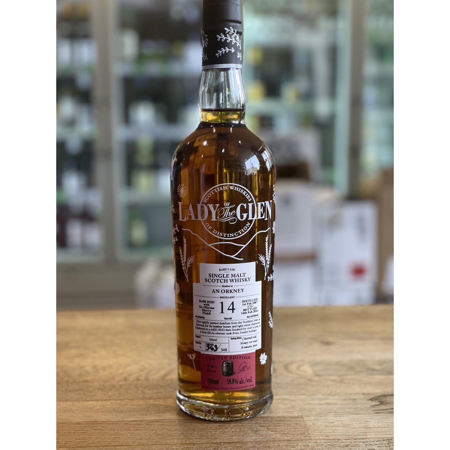 An Orkney 14 Year Old Hogshead With Ex-Oloroso Finish #6 - Lady Of The Glen (Hannah Whisky Merchants) - Single Malt Scotch Whisky-Single Malt Scotch Whisky-Fountainhall Wines