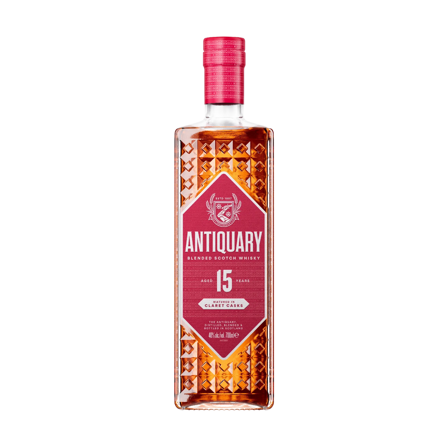 Antiquary 15 Year Old (Matured in Claret Casks) 70cl-Blended Whisky-Fountainhall Wines