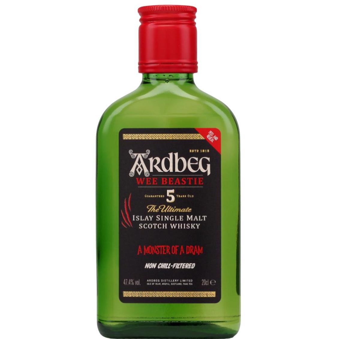 Ardbeg Wee Beastie 5 Year Old 20cl - Single Malt Scotch Whisky-Single Malt Scotch Whisky-Fountainhall Wines