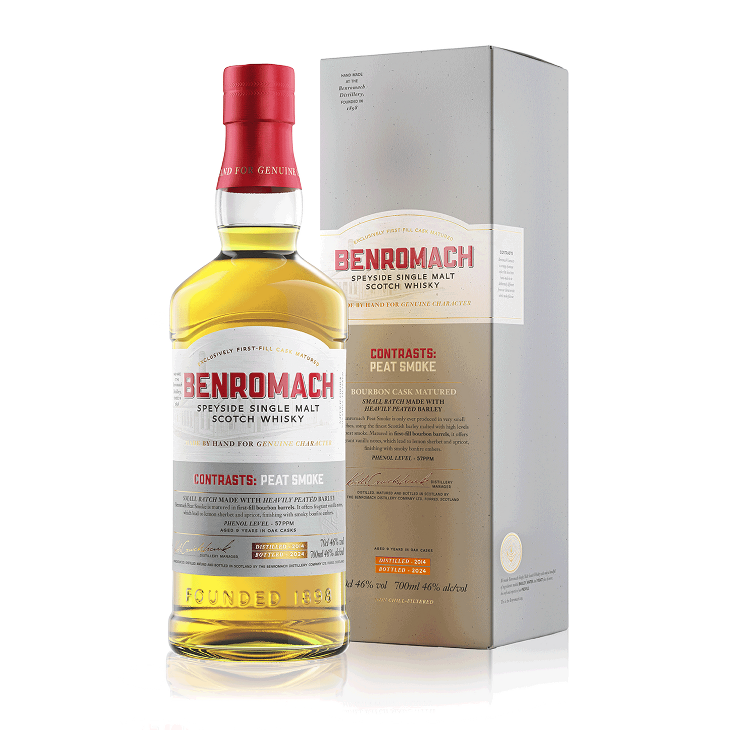 Benromach Contrasts: Peat Smoke - Single Malt Scotch Whisky-Single Malt Scotch Whisky-Fountainhall Wines