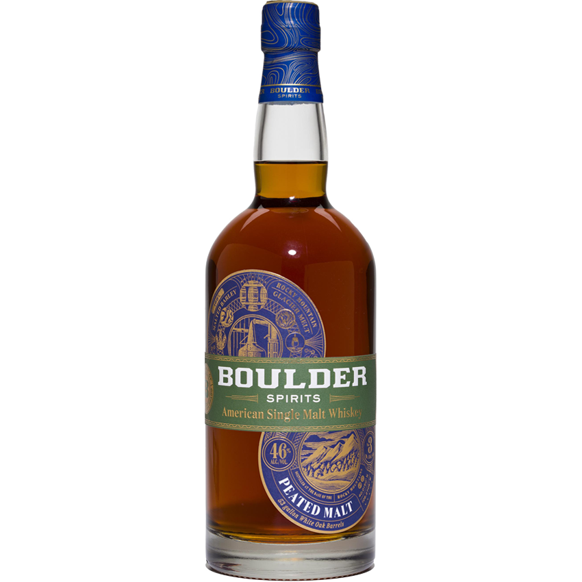 Boulder Peated Single Malt 70cl-American Whiskey-Fountainhall Wines