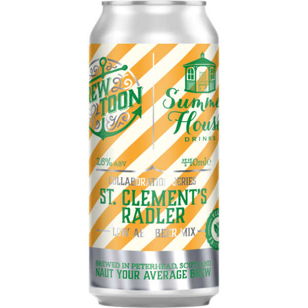 Brew Toon Collaboration Series: St. Clement's Radler (Summer House Drinks) - Low ABV Beer Mix-Scottish Beers-Fountainhall Wines