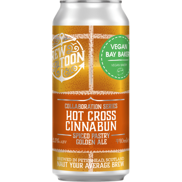 Brew Toon Hot Cross Cinnabun (Vegan Bay collab) - Golden Ale 440ml-Scottish Beers-Fountainhall Wines