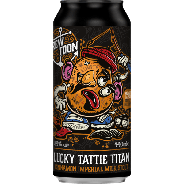 Brew Toon Lucky Tattie Titan - Cinnamon Imperial Milk Stout 440ml Can-Scottish Beers-Fountainhall Wines