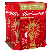 Budweiser 4x440ml - American-Style Pale Lager-World Beer-Fountainhall Wines