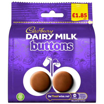 Cadbury Dairy Milk Giant Buttons 85G (Price Marked £1.85)-Confectionery-Fountainhall Wines