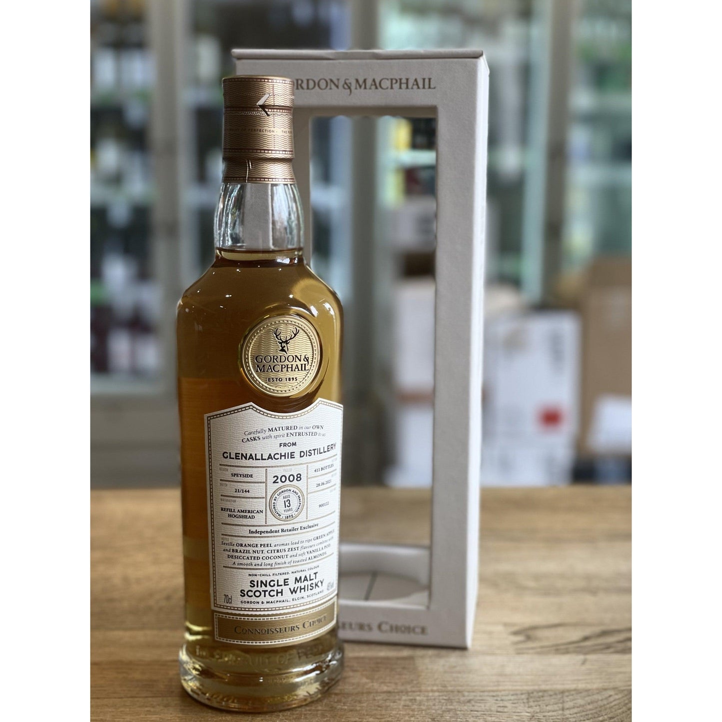 Connoisseurs Choice GlenAllachie 2008 13 Year Old - Independent Retailer Exclusive (Gordon & MacPhail) - Single Malt Scotch Whisky-Single Malt Scotch Whisky-Fountainhall Wines