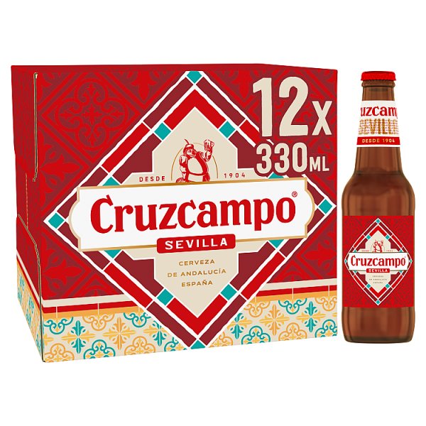Cruzcampo Sevilla Lager Beer 12x330ml-World Beer-Fountainhall Wines
