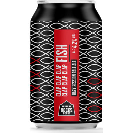 Dock Beers Clap Clap Clap Clap Clap Clap Fish - Hazy Session Pale Ale 330ml-World Beer-Fountainhall Wines
