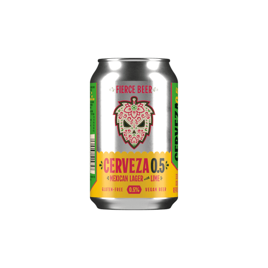 Fierce Cerveza Alcohol Free Mexican Lager 0.5% 330ml Can-Scottish Beers-5060468515657-Fountainhall Wines