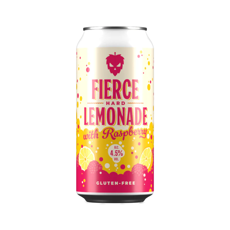 Fierce Hard Lemonade With Raspberry 440ml-Scottish Beers-Fountainhall Wines