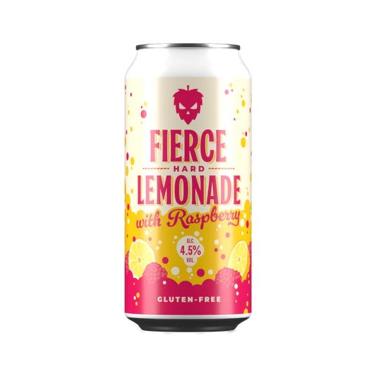 Fierce Hard Lemonade With Raspberry 440ml-Scottish Beers-Fountainhall Wines