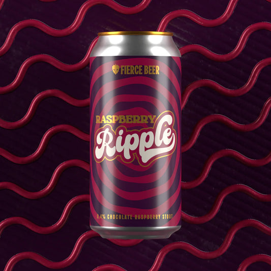 Fierce Raspberry Ripple Stout 440ml Can-Scottish Beers-Fountainhall Wines