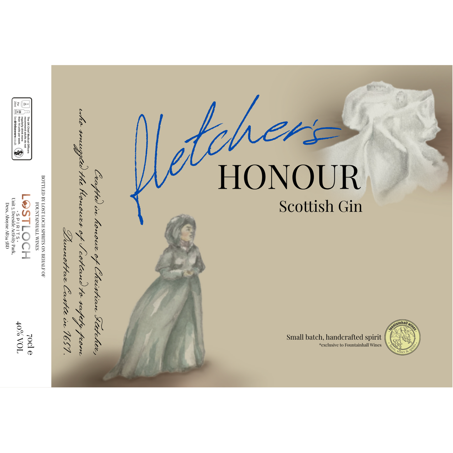 Fletcher's Honour - Scottish Gin-Gin-Fountainhall Wines