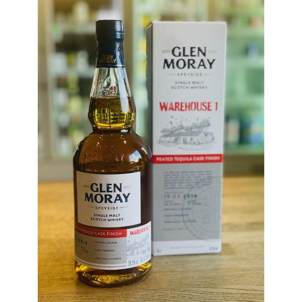Glen Moray Warehouse 1 Peated Tequila Finish 2014 58.5% - Single Malt Scotch Whisky-Single Malt Scotch Whisky-Fountainhall Wines