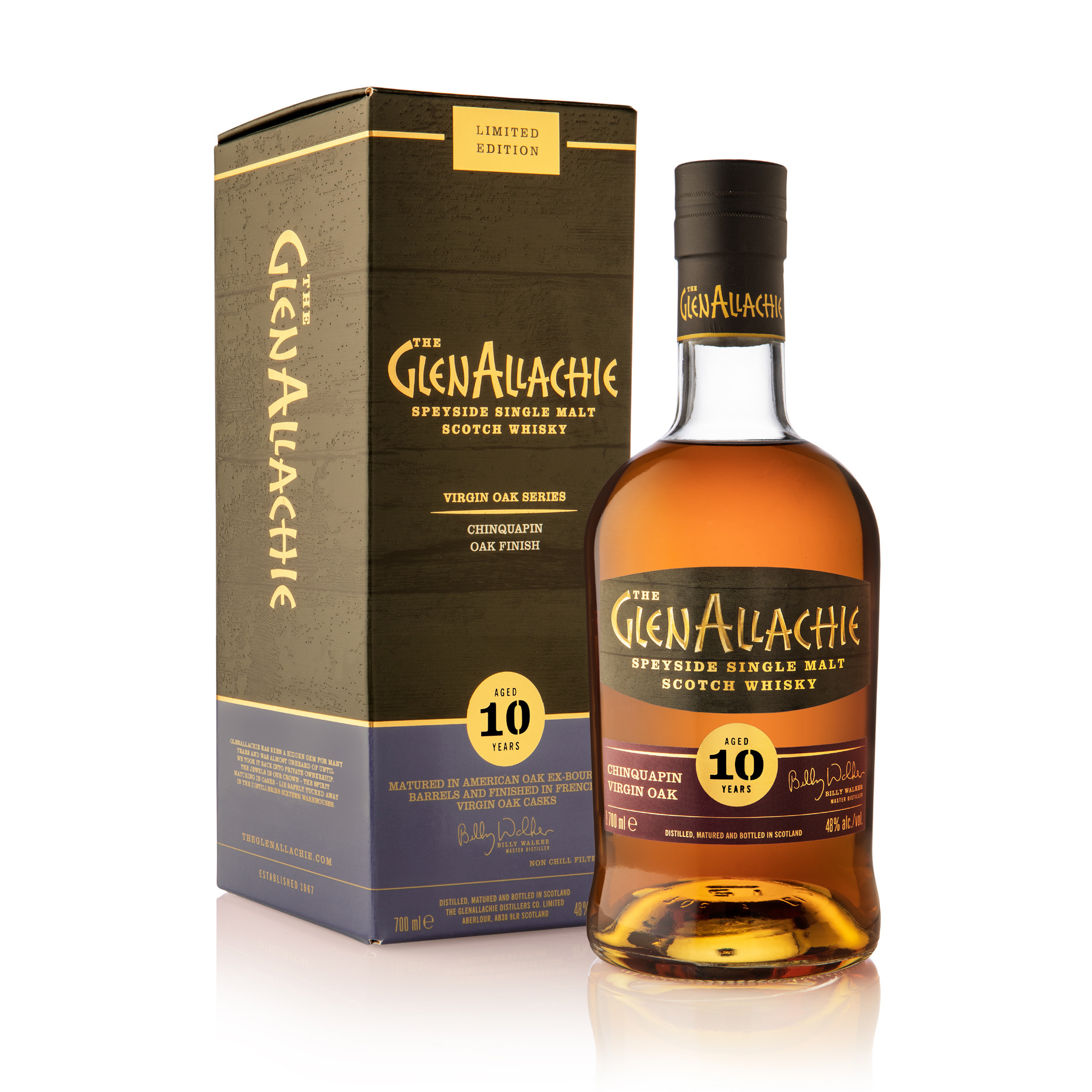 GlenAllachie Virgin Oak Series: Chinquapin Virgin Oak 10 Year Old Limited Edition - Single Malt Scotch Whisky-Single Malt Scotch Whisky-Fountainhall Wines