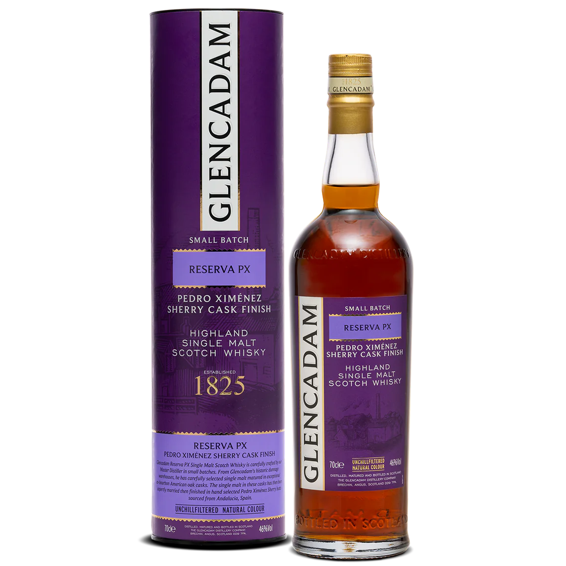 Glencadam Reserva PX - Pedro Ximénez Sherry Cask Finish - Single Malt Scotch Whisky-Single Malt Scotch Whisky-Fountainhall Wines