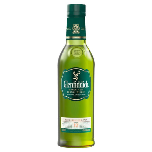 Glenfiddich 12 Year Old 35cl - Single Malt Scotch Whisky-Single Malt Scotch Whisky-Fountainhall Wines