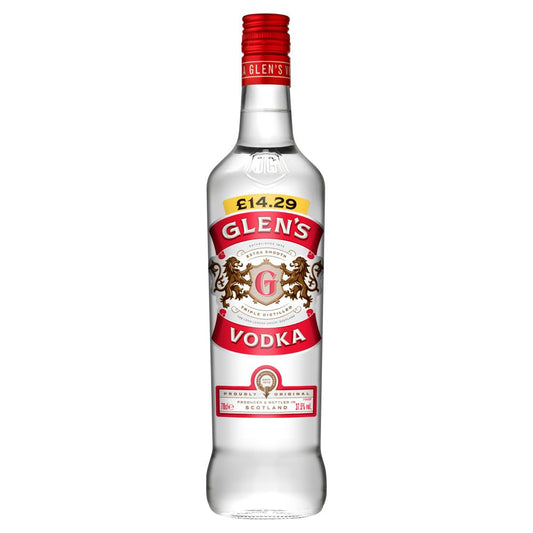 Glen's Vodka 70cl (Price Marked £14.29)-Vodka-Fountainhall Wines