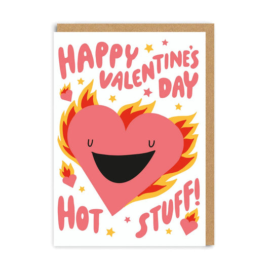 Happy Valentine's Day Hot Stuff Card (From My Beautiful Caravan)-Fountainhall Wines