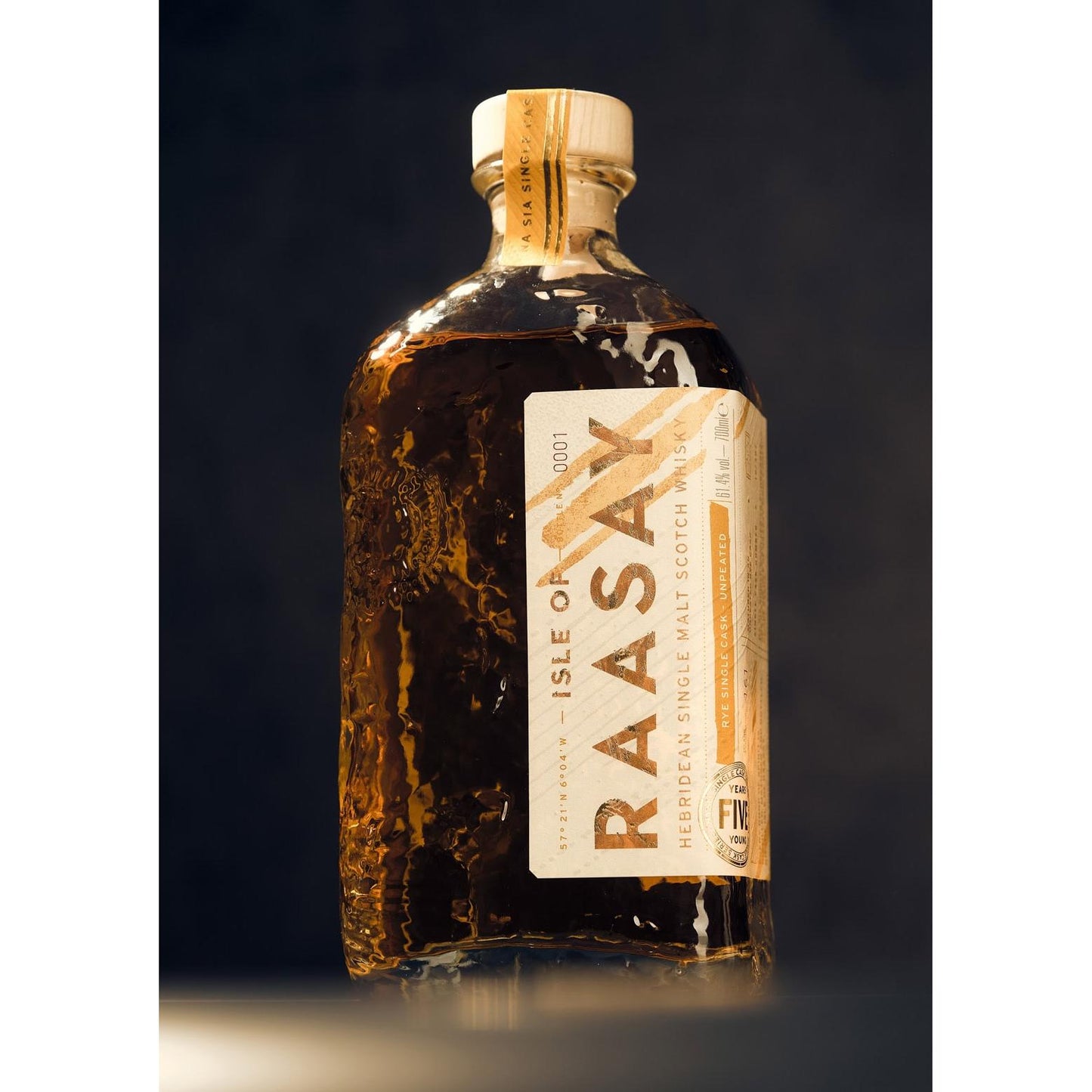 Isle of Raasay - Na Sia Single Cask Series - American Rye Cask Unpeated - 5 Year Old - Single Malt Scotch Whisky-Single Malt Scotch Whisky-Fountainhall Wines