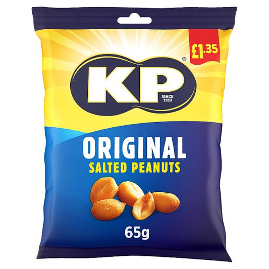 KP Original Salted Peanut 65G (Price Marked £1.35)-Snacks-Fountainhall Wines