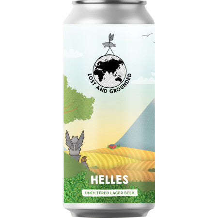 Lost And Grounded Helles - Unfiltered Lager Beer 440ml-World Beer-Fountainhall Wines