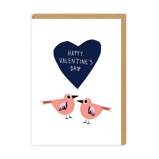 Love Birds Valentine's Day Card (From My Beautiful Caravan)-Fountainhall Wines