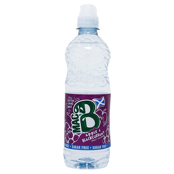 Mac B Still Scottish Spring Water Apple & Blackcurrant Fruit Flavoured 500ml-Soft Drink-Fountainhall Wines
