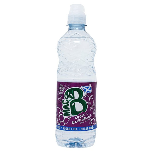 Mac B Still Scottish Spring Water Apple & Blackcurrant Fruit Flavoured 500ml-Soft Drink-Fountainhall Wines