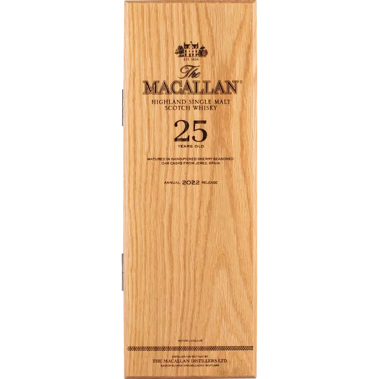 Macallan Sherry Oak 25 Year Old - 2022 Release - Single Malt Scotch Whisky-Single Malt Scotch Whisky-Fountainhall Wines