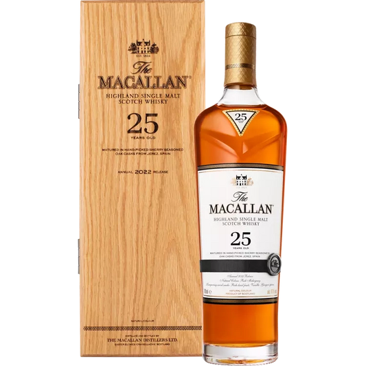 Macallan Sherry Oak 25 Year Old - 2022 Release - Single Malt Scotch Whisky-Single Malt Scotch Whisky-Fountainhall Wines