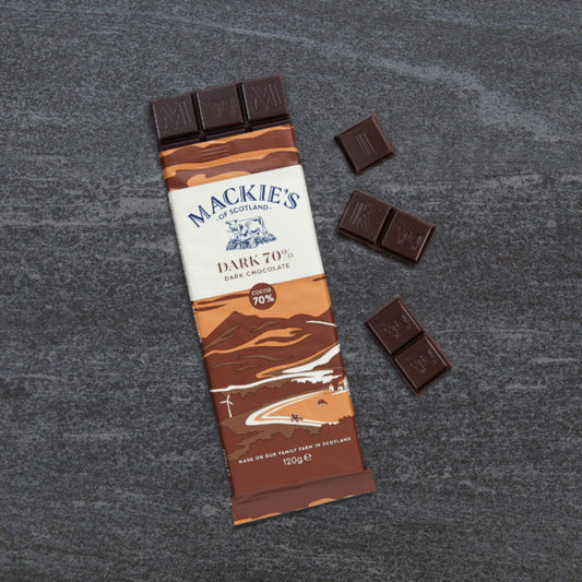 Mackie's 70% Cocoa Dark Chocolate 120G-Confectionery-Fountainhall Wines
