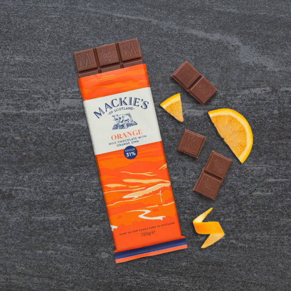 Mackie's Orange Chocolate 120G-Confectionery-Fountainhall Wines