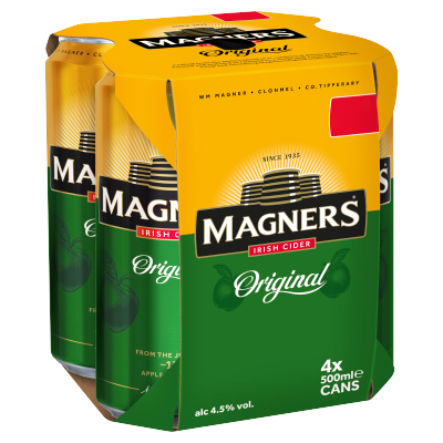Magners Irish Cider Original 4x500ml (Price Marked £5.85)-Cider-Fountainhall Wines