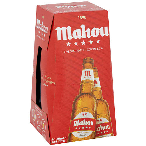 Mahou Spanish Lager 4x330ml-World Beer-Fountainhall Wines