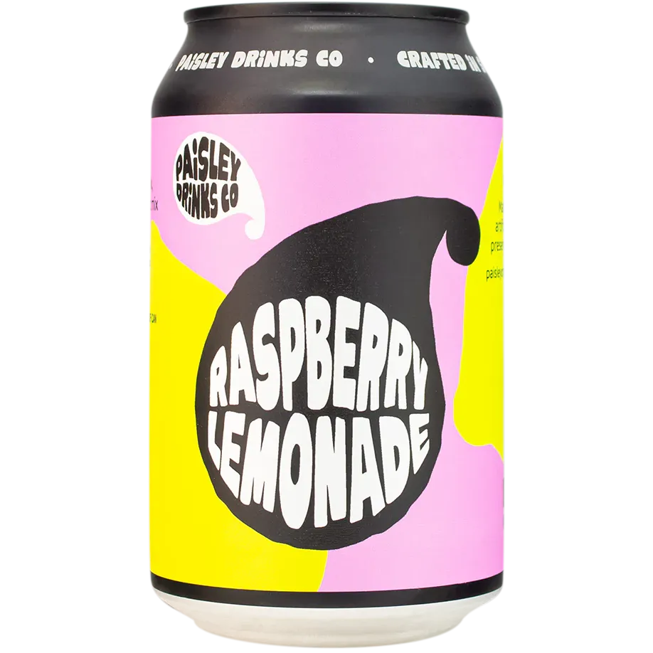 Paisley Drinks Raspberry Lemonade 330ml Can-Soft Drink-Fountainhall Wines