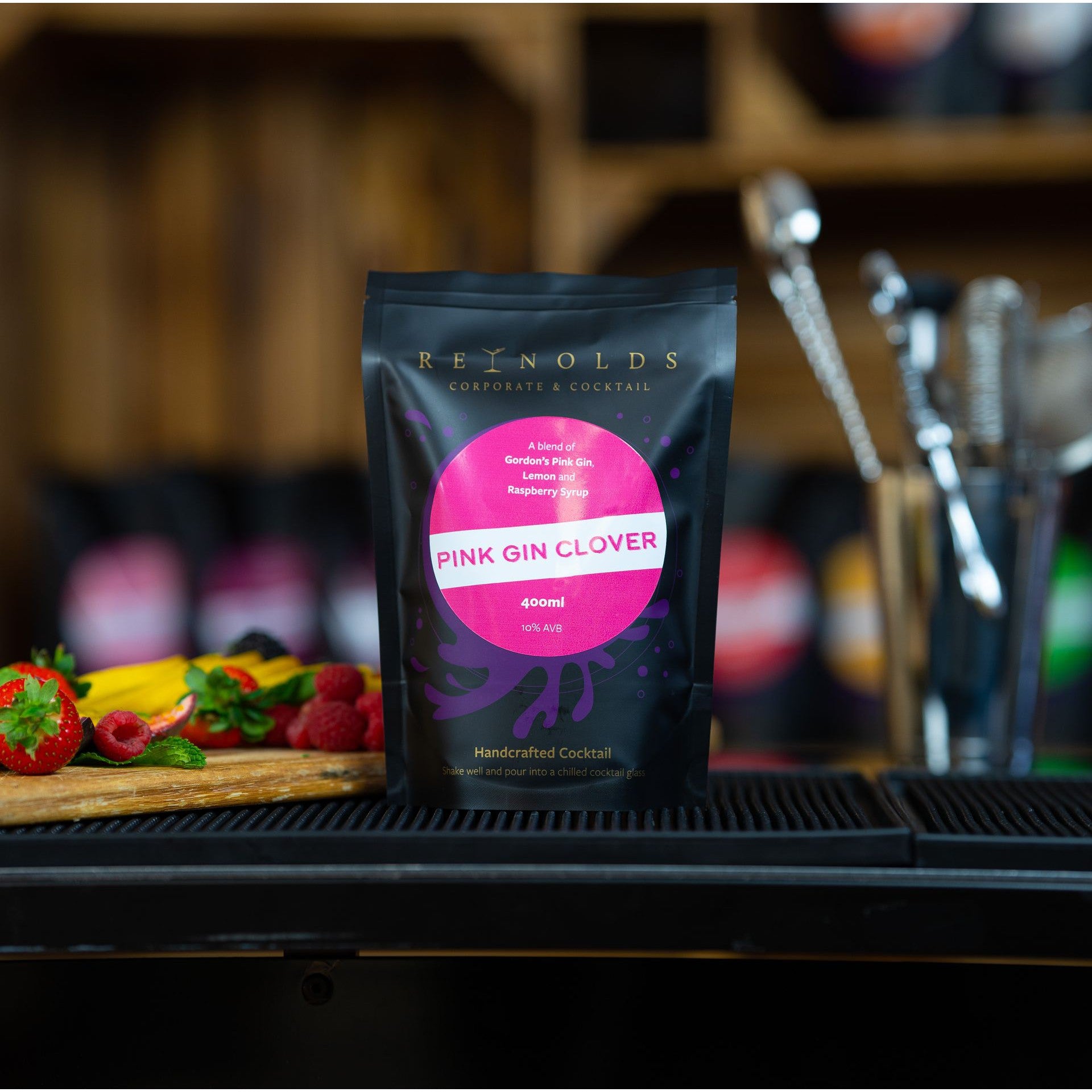 Reynolds Corporate & Cocktail - Pink Gin Clover Handcrafted Cocktail-Handcrafted Cocktail-Fountainhall Wines