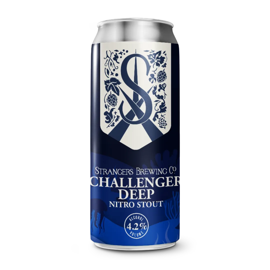 Strangers Brewing Co. Challenger Deep - Nitro Stout 440ml Can-Scottish Beers-Fountainhall Wines