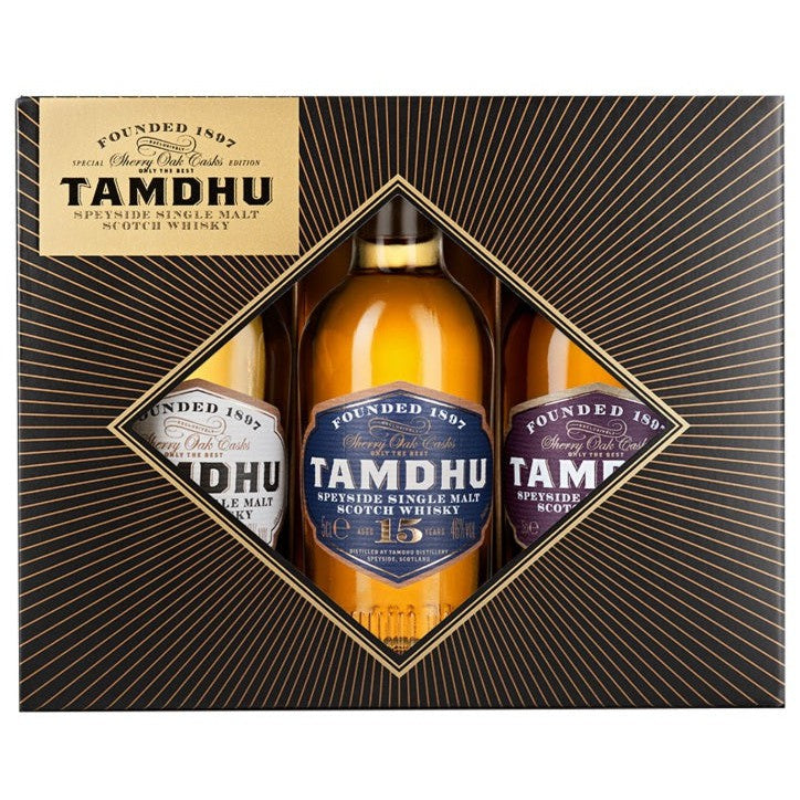 Tamdhu 5cl Gift Pack (12 Year Old, 15 Year Old & 18 Year Old) - Single Malt Scotch Whisky-Single Malt Scotch Whisky-Fountainhall Wines