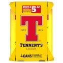 Tennent's Lager 4x500ml (Price Marked £5.90)-Scottish Beers-Fountainhall Wines