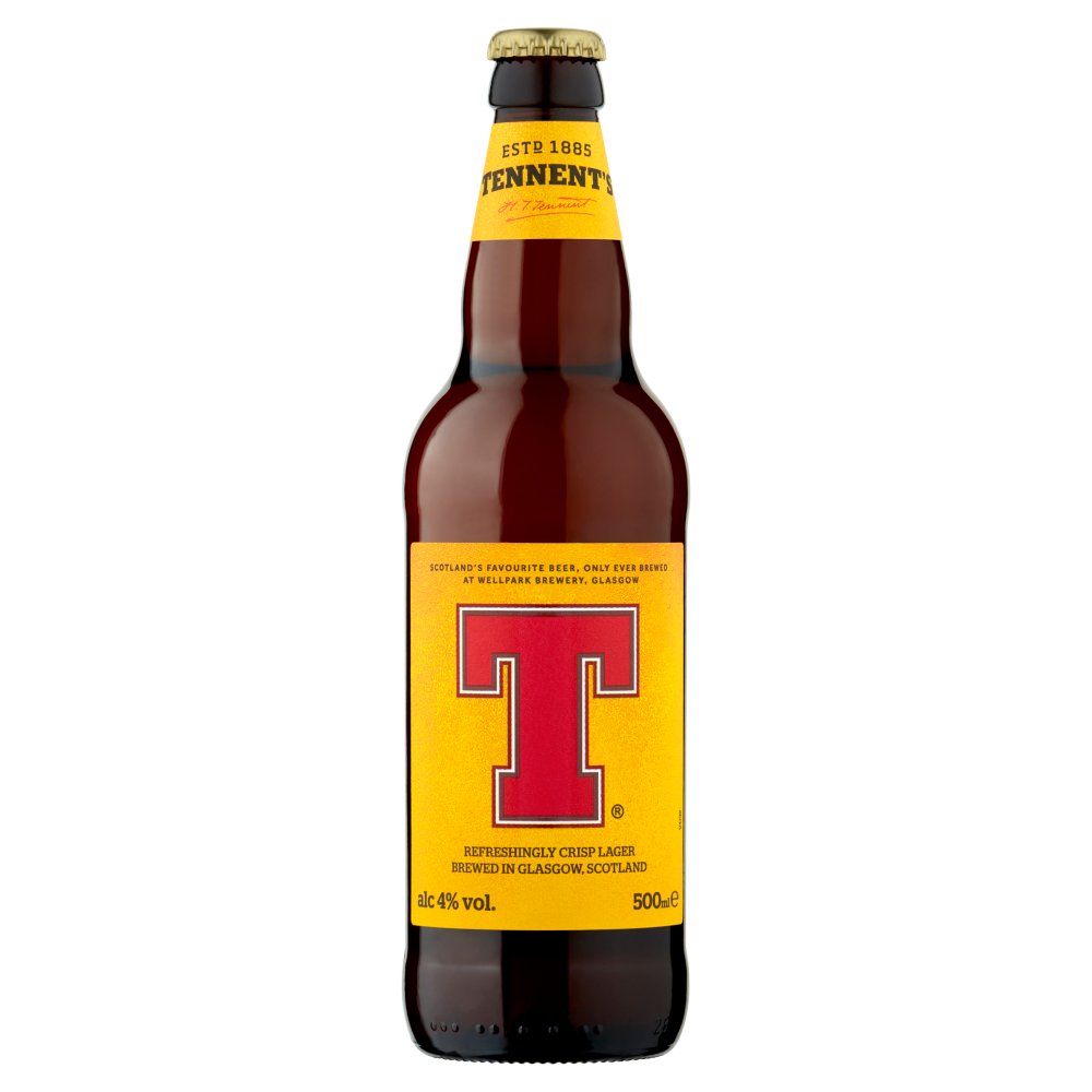 Tennent's Lager 500ml NRB-Scottish Beers-Fountainhall Wines