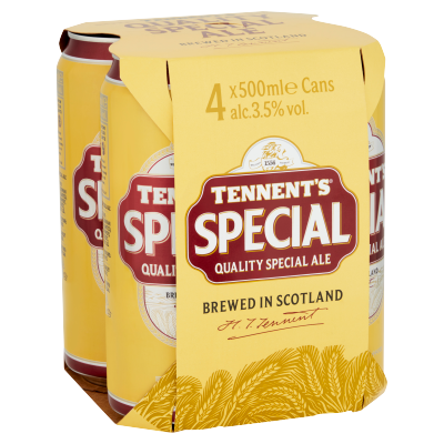 Tennent's Special - Quality Special Ale 4x500ml-Scottish Beers-Fountainhall Wines
